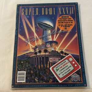 1993 Super Bowl XXVII (27) Game Program Dallas Cowboys Buffalo Bills